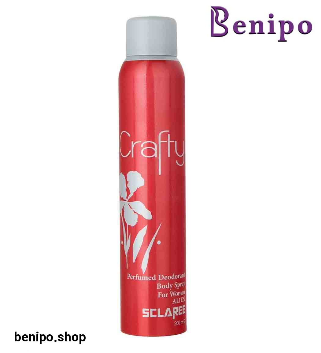 اسپری بدن زنانه مدل Crafty حجم 200 میل