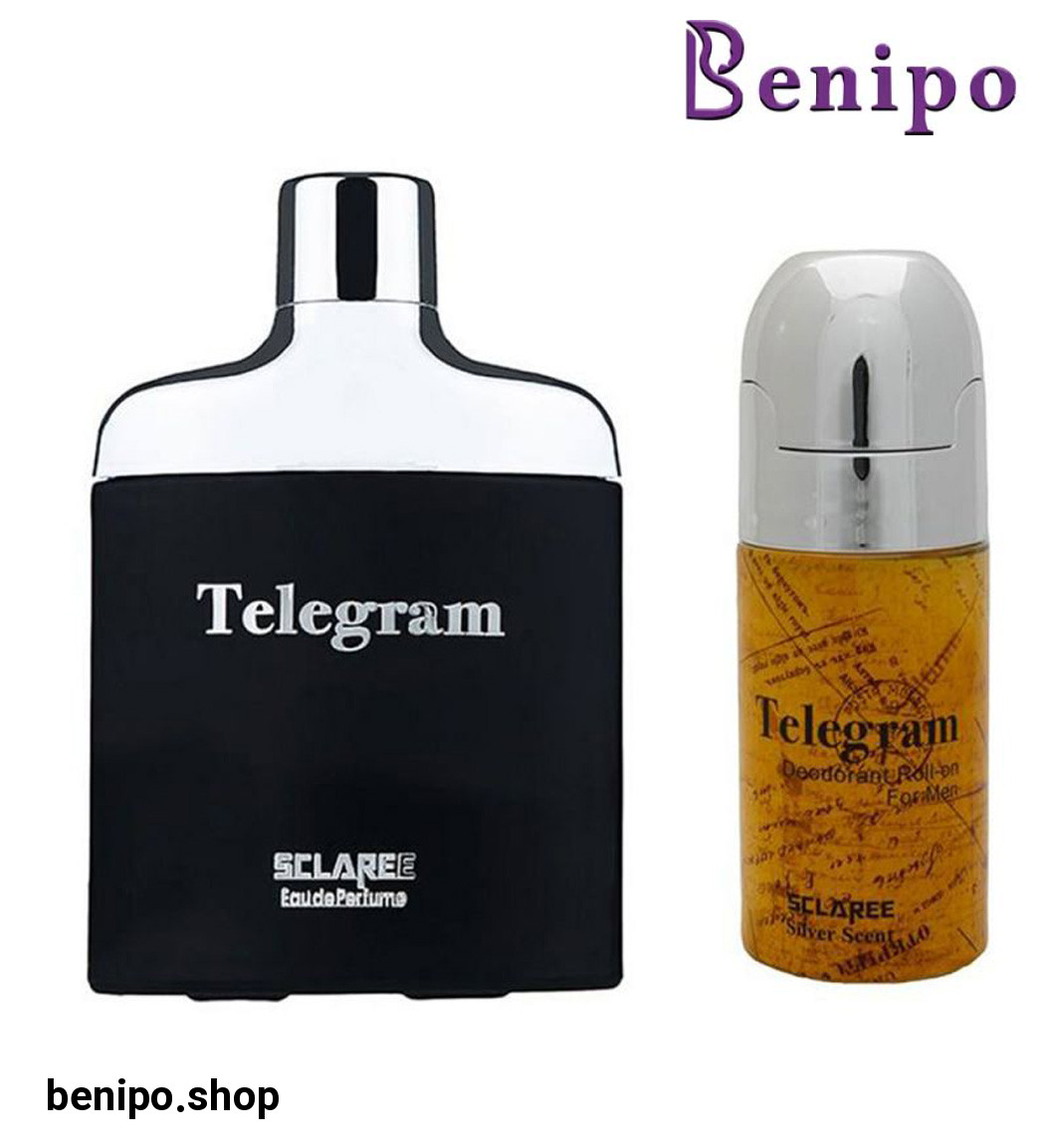 ادوپرفیوم مردانه به همراه رول ضد تعریق مدل Telegram