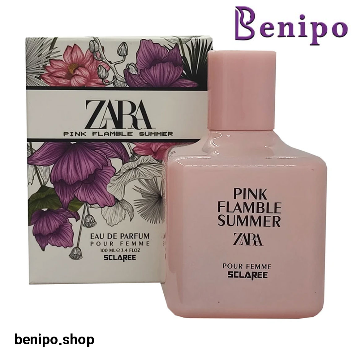 ادوپرفیوم زنانه مدل Flamble Summer Zara حجم 100 میلی لیتر