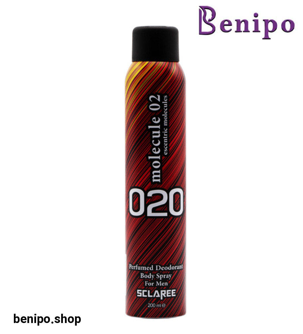 اسپری بدن مردانه مدل Molecule020 حجم 200 میل