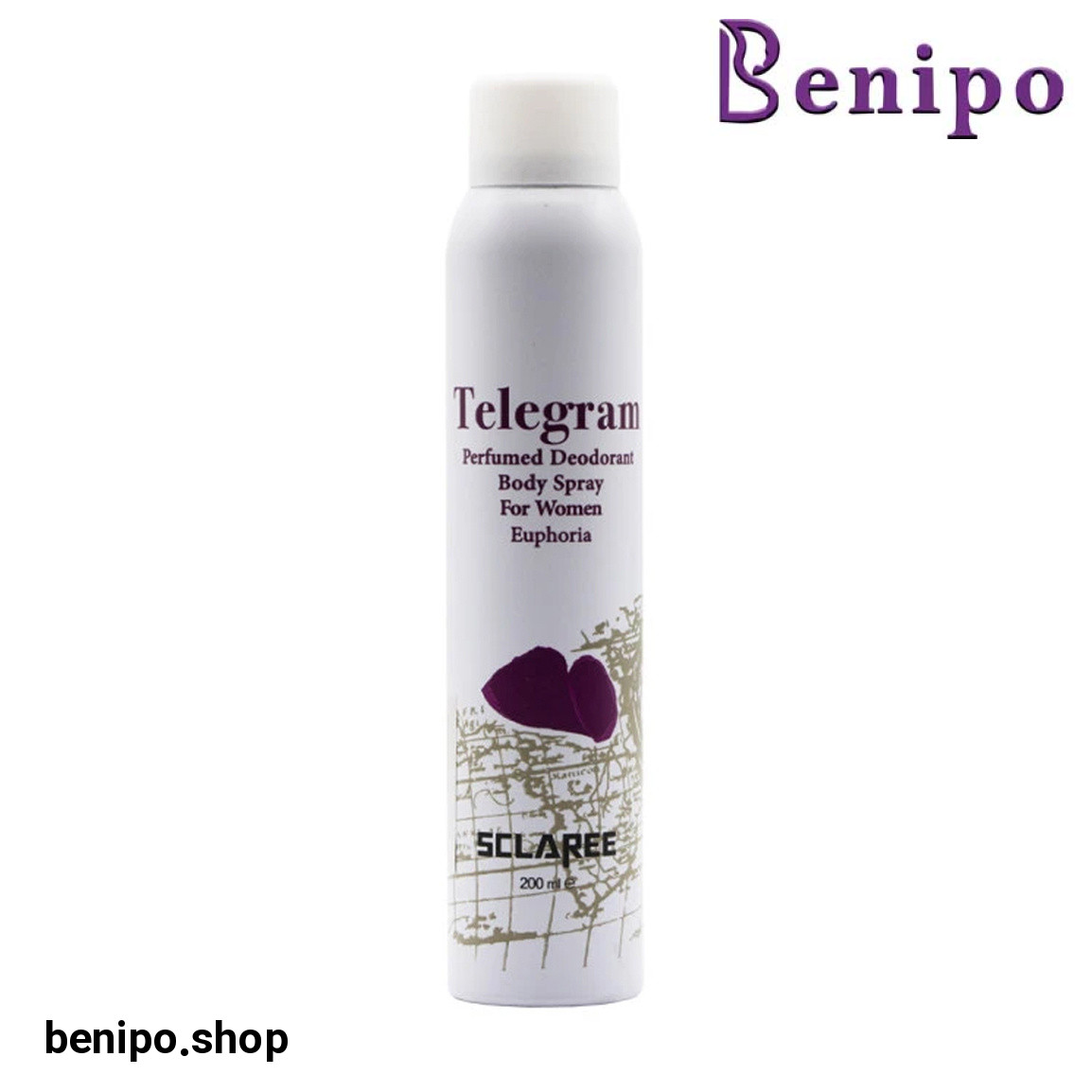اسپری بدن زنانه مدل Telegram حجم 200 میلی لیتر