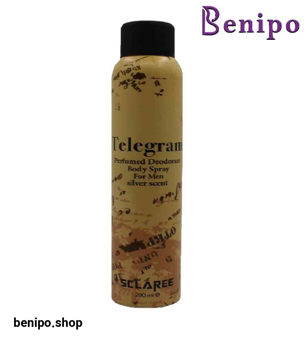 اسپری بدن مردانه مدل Telegram حجم 200 میل