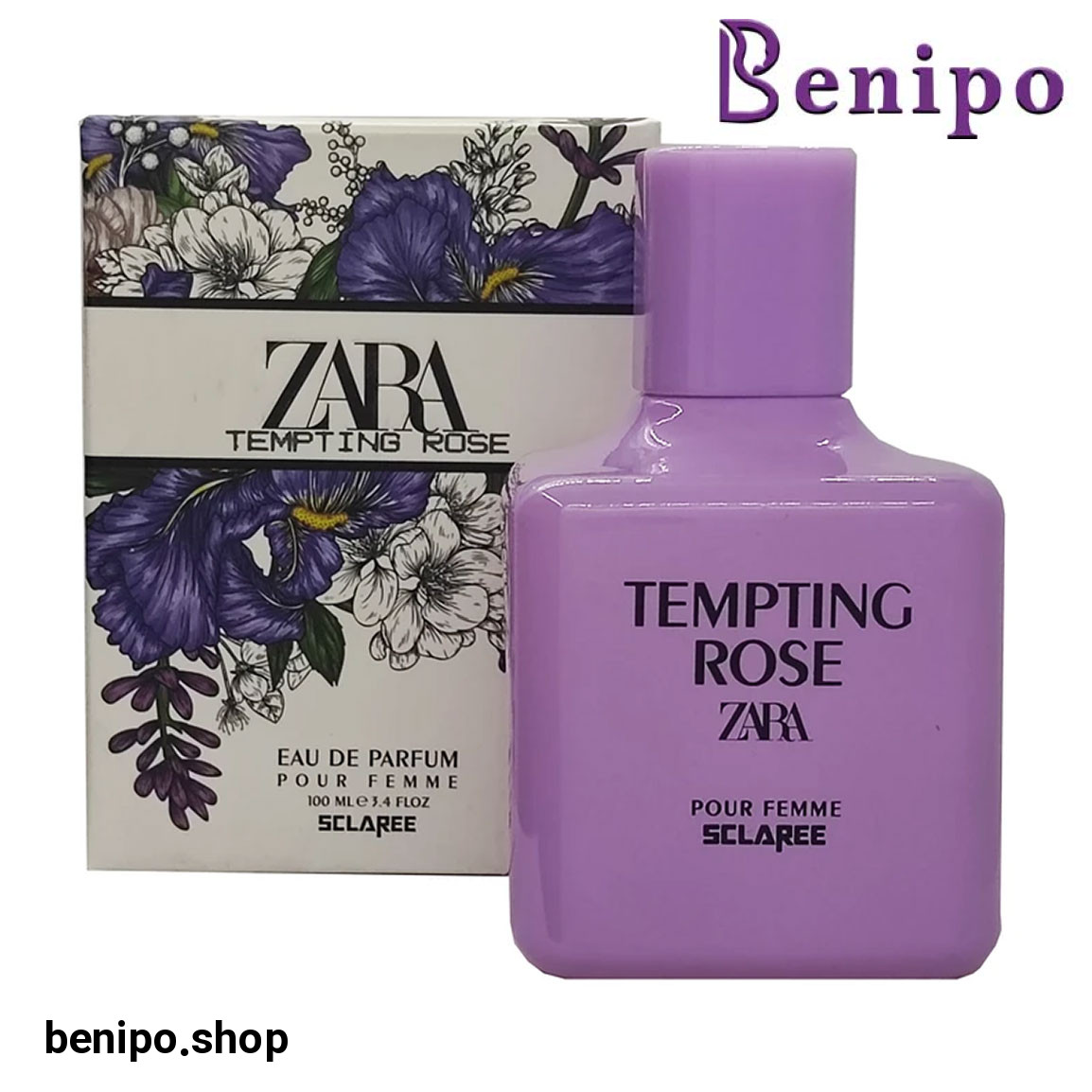 ادوپرفیوم زنانه مدل Tempting Rose Zara حجم 100 میلی لیتر