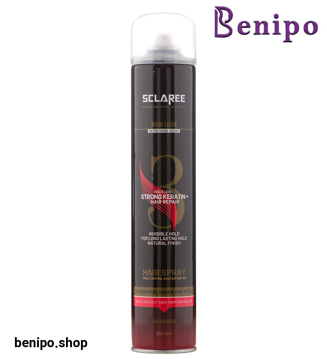 اسپری مو کراتینه و ترمیم کننده مدل Three حجم 500میل