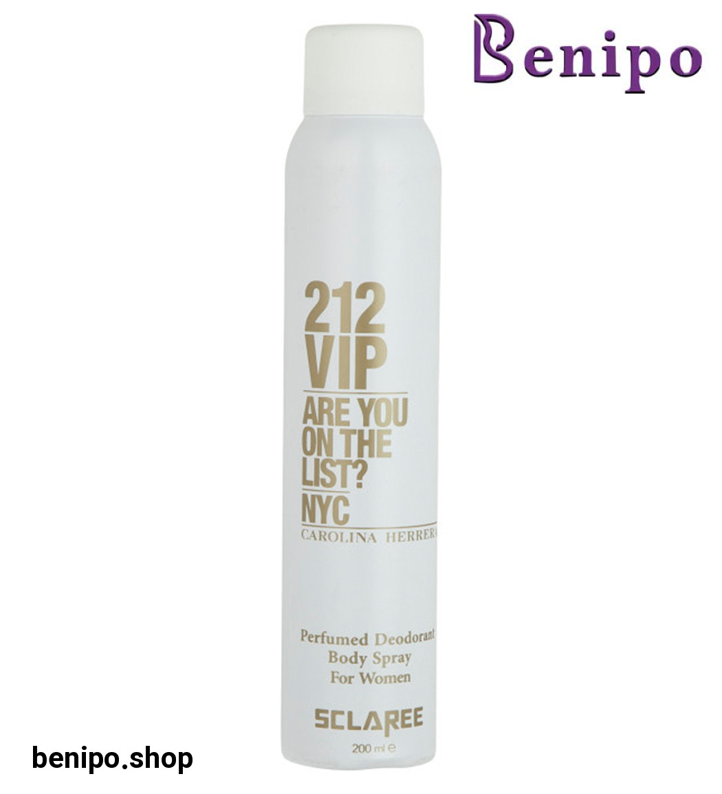 اسپری بدن زنانه مدل Vip212 حجم 200 میل