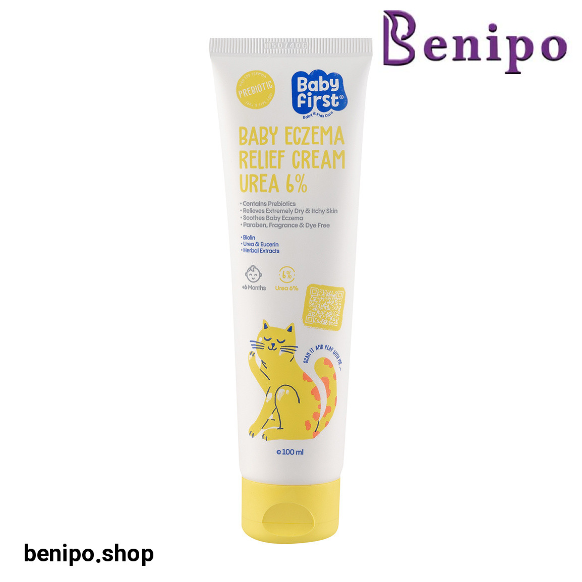 کرم نرم کننده کودک مدل بیبی فرست حاوی 6 درصد اوره و اوسرین 100 میلی لیتر