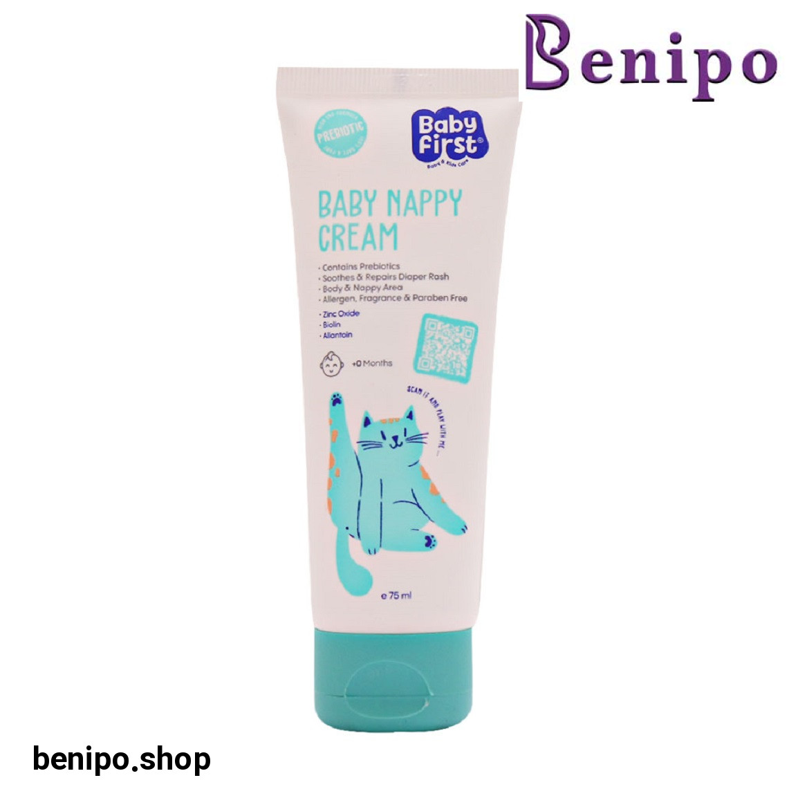 کرم سوختگی پای کودک رنگ آبی وزن 75 گرم