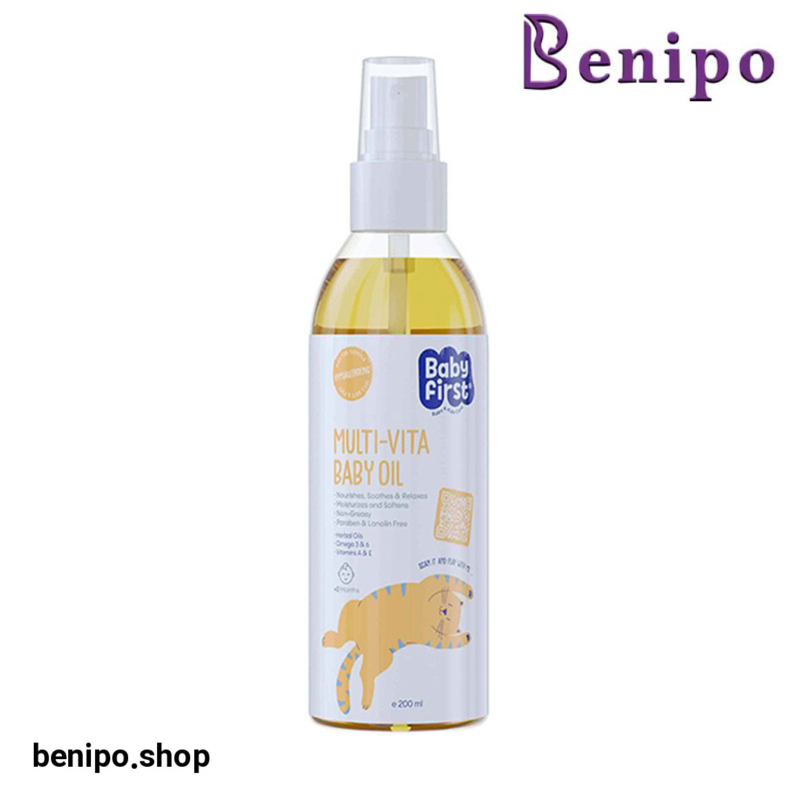 روغن بچه ویتامینه حجم 200 میلی لیتر