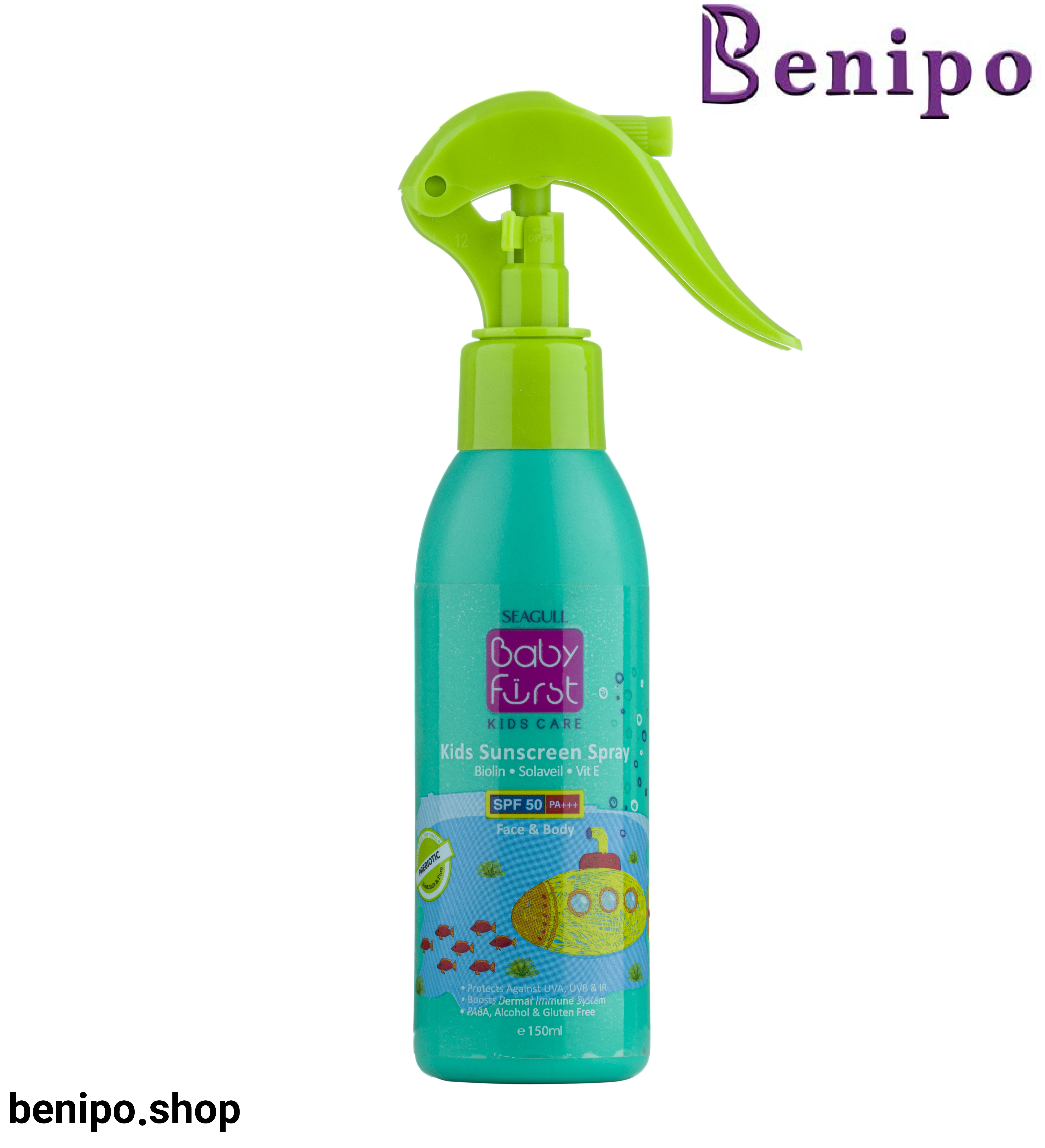 اسپری ضد آفتاب سبز کودکان