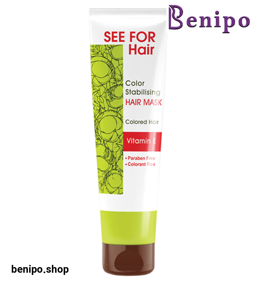 ماسک تثبیت رنگ مو حاوی ویتامین ای