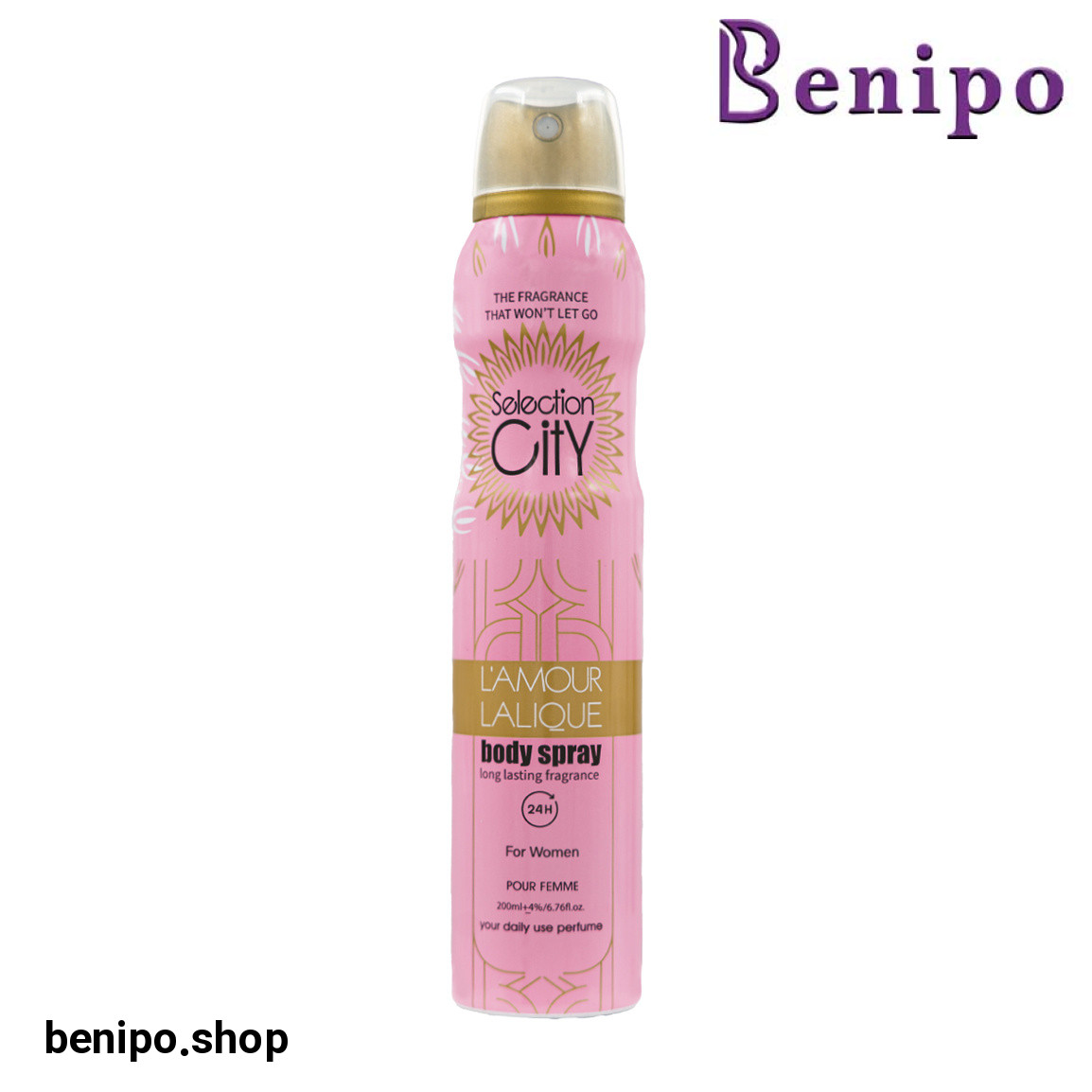 اسپری خوشبو کننده بدن زنانه مدل Lamour Lalique حجم 200میل