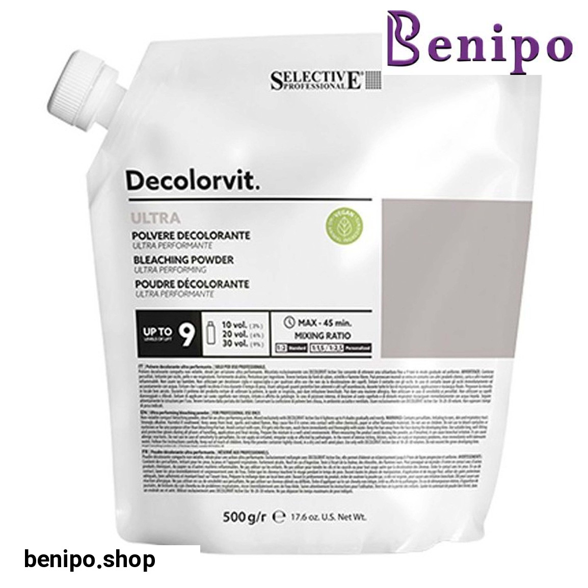 پودر دکلره اسکالپ خاکستری وزن 500 گرم