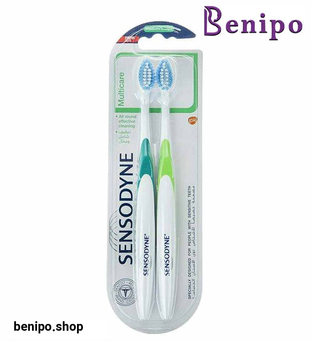 پک 1+1 مسواک مولتي کر متوسط