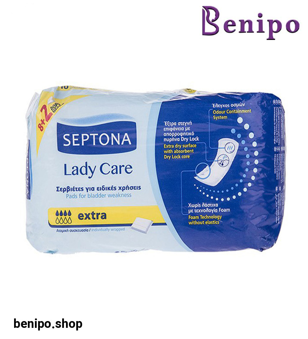 پوشینه مدل extra Lady Care بسته 10 عددی