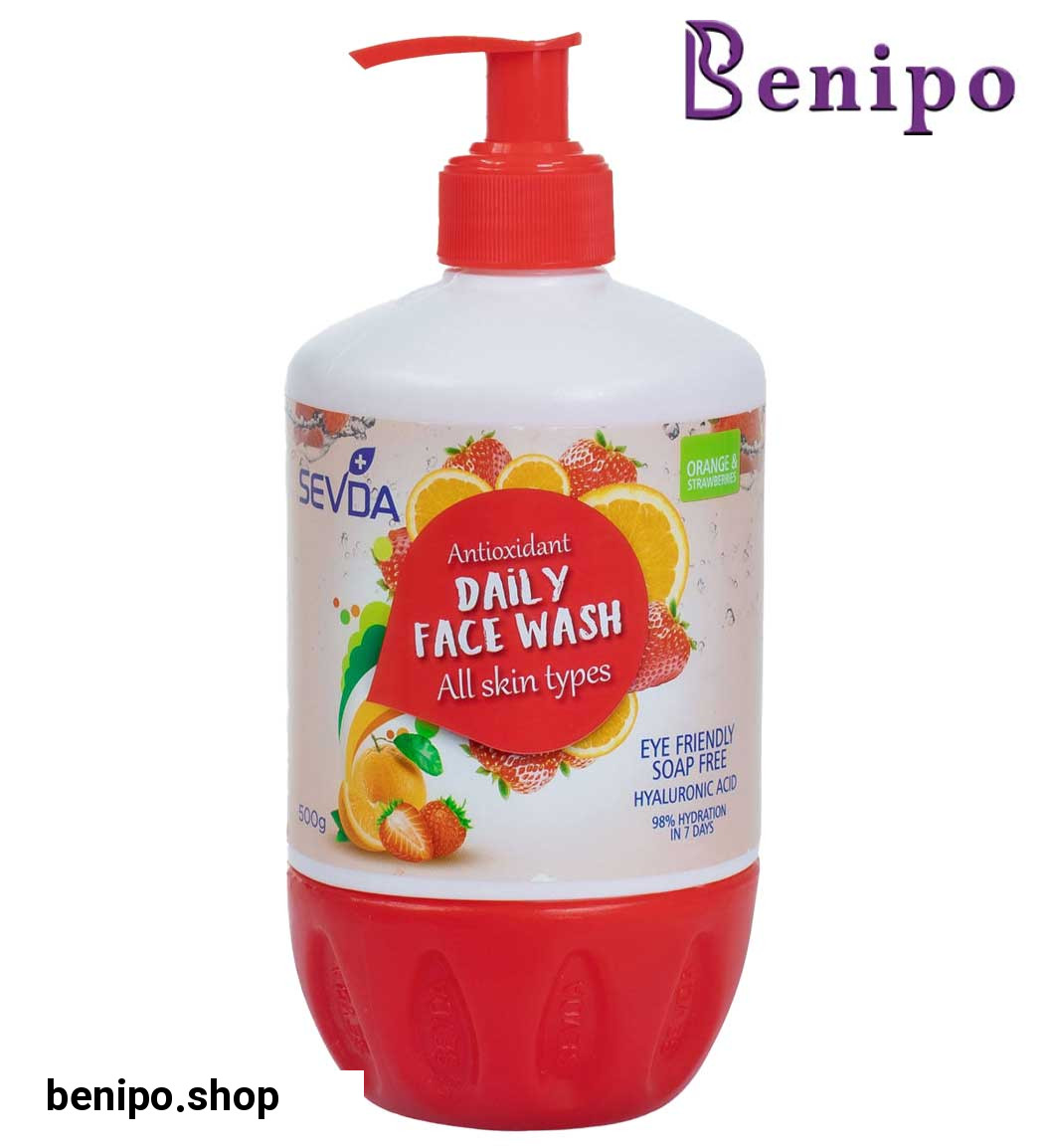 ژل شستشو صورت پرتقال و توت فرنگی 500گرم