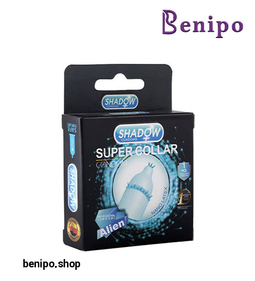 کاندوم فضایی اره ماهی با دکمه و خار برجسته 1عددی