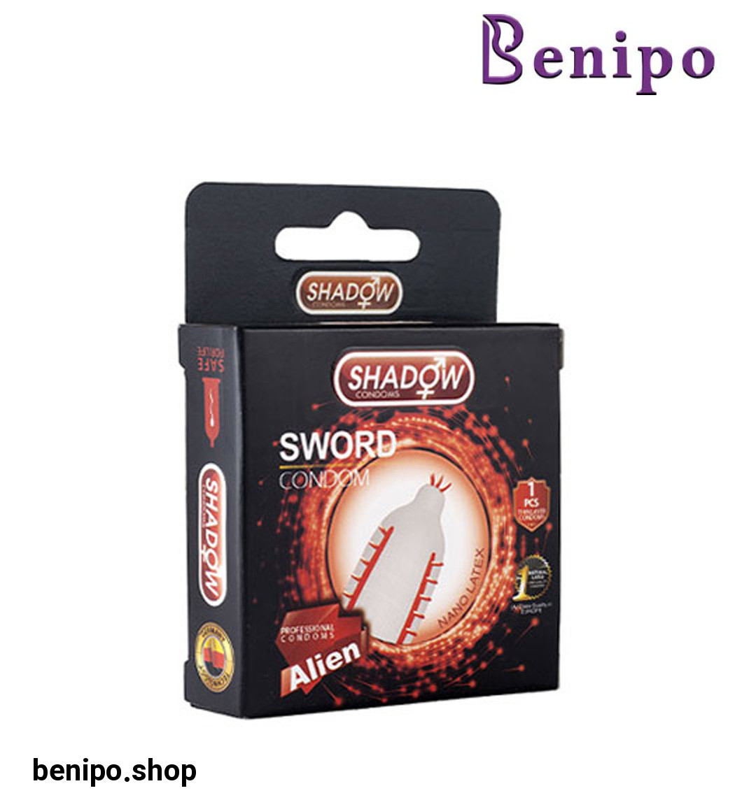 کاندوم فضایی شمشیری لذت بالا با خار برجسته 1عددی