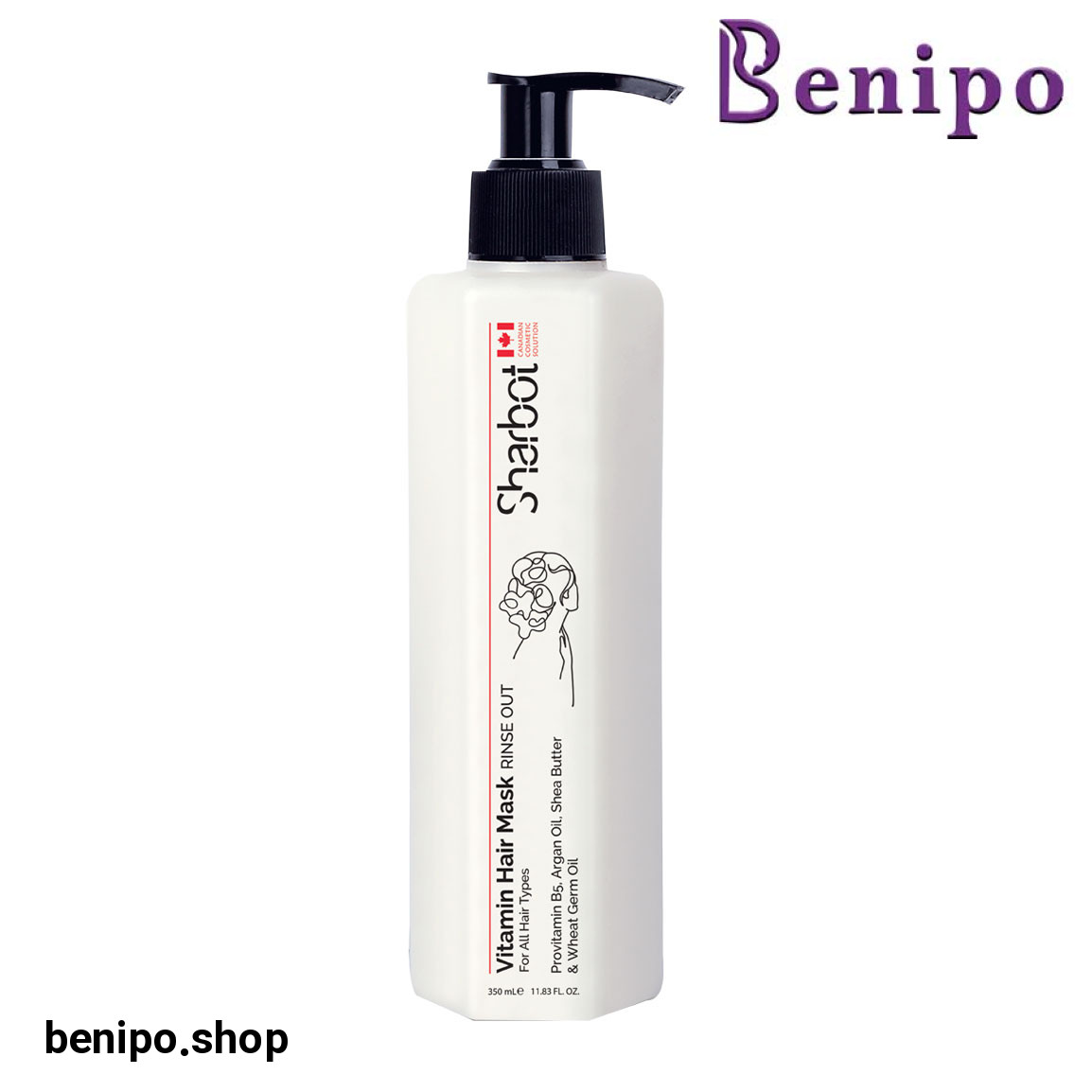 ماسک مو ویتامینه داخل حمام مناسب موهای خشک، وز و آسیب دیده 350میل