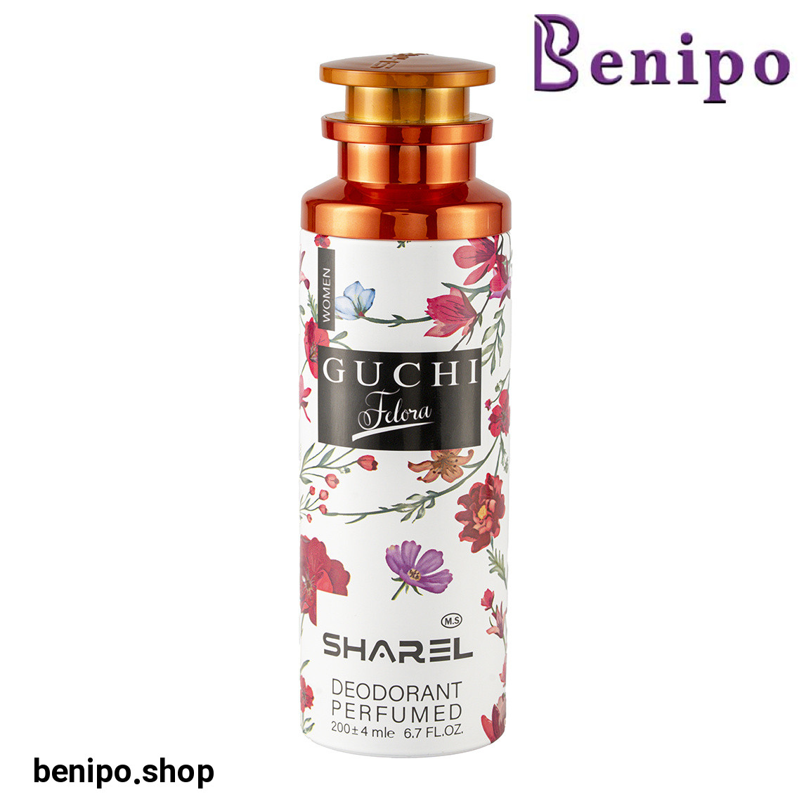 اسپری دئودورانت زنانه مدل Guchi Felora حجم 200 میلی لیتر