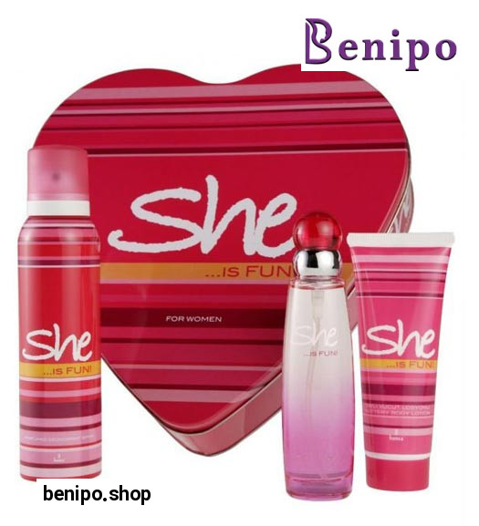 ست هدیه ادوتویلت، دئودورانت و لوسیون بدن زنانه فان