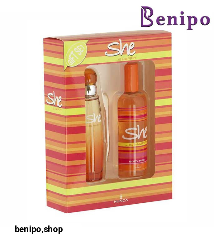 ست هدیه ادوتویلت و بادی اسپلش زنانه هپی