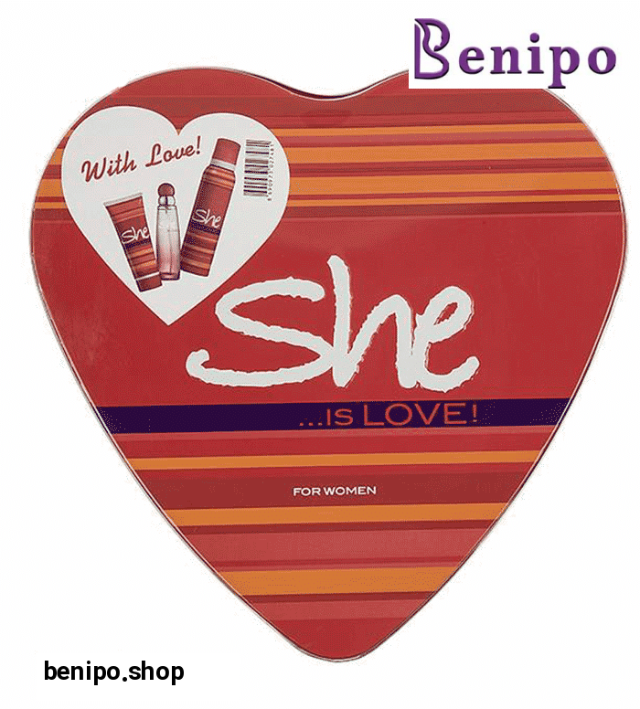 ست کادویی ادوتویلت، اسپری و لوسیون بدن زنانه لاو