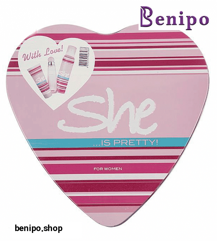 ست کادویی ادوتویلت، اسپری و لوسیون بدن زنانه پریتی