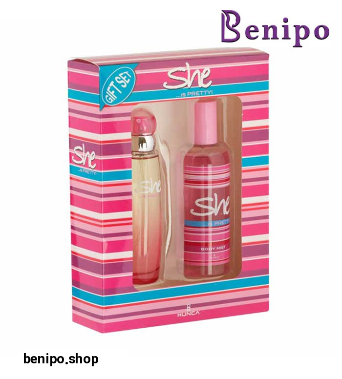 ست هدیه ادوتویلت و بادي اسپلش زنانه پریتی