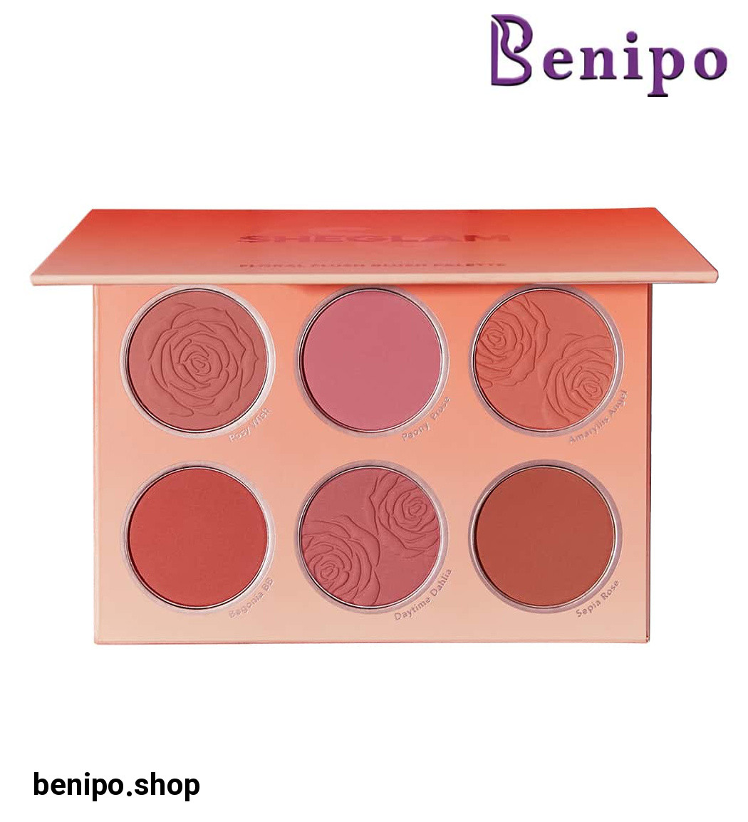 پالت رژگونه مدل FLORAL