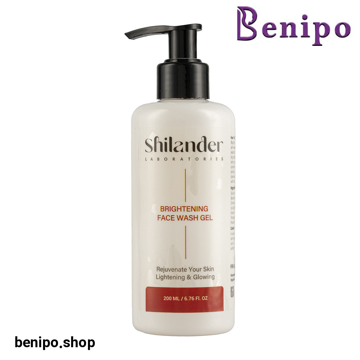 ژل شستشو صورت روشن کننده و ضد لک حجم 200 میلی لیتر