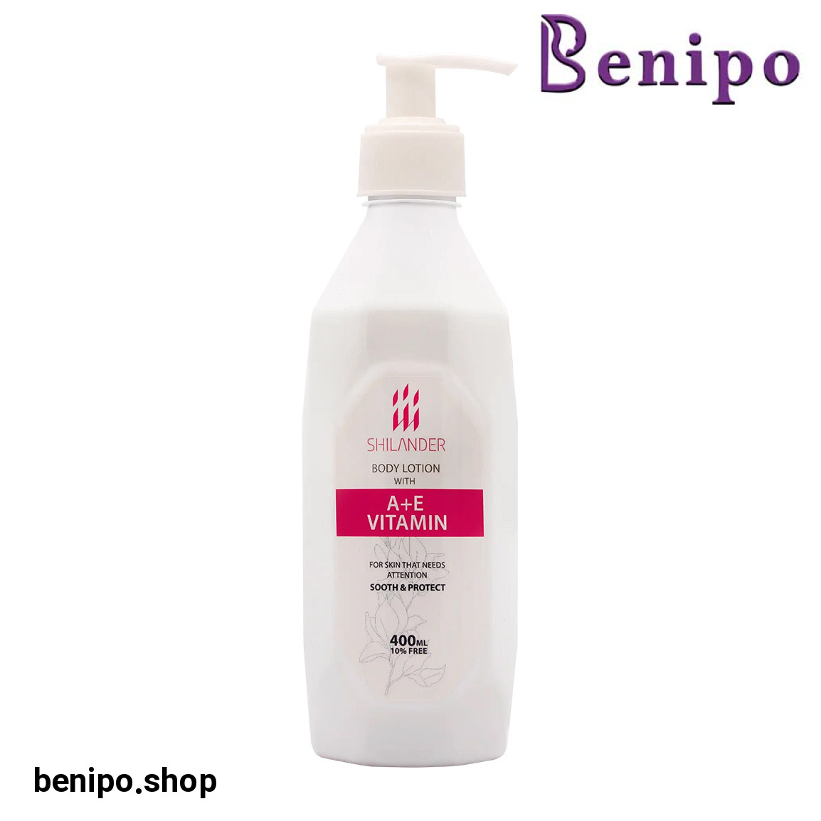 لوسیون بدن حاوی ویتامین A و E مناسب انواع پوست حجم 400 میلی لیتر