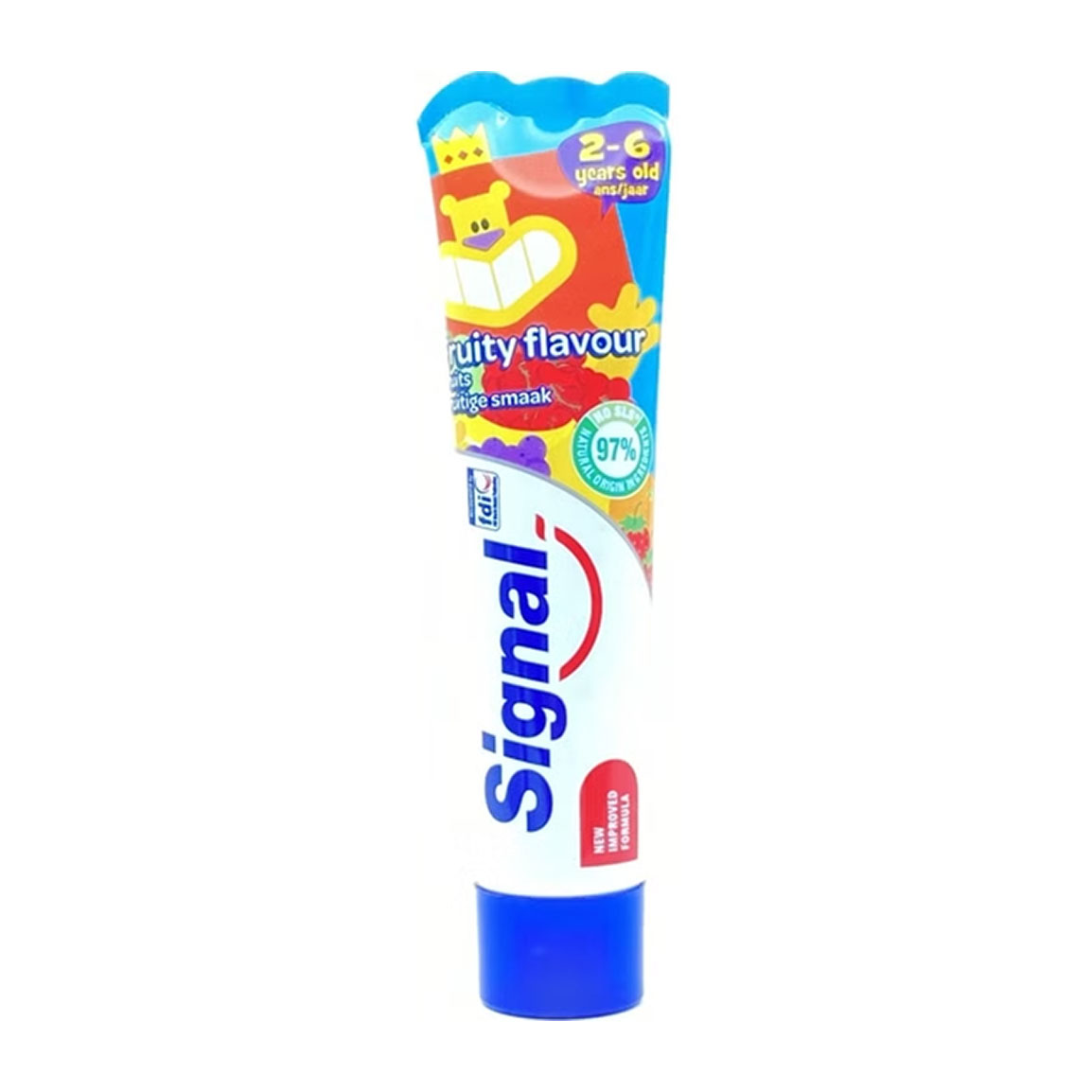 خمیر دندان کودکان 2 تا 6 سال با طعم میوه ای حجم 50 میلی لیتر