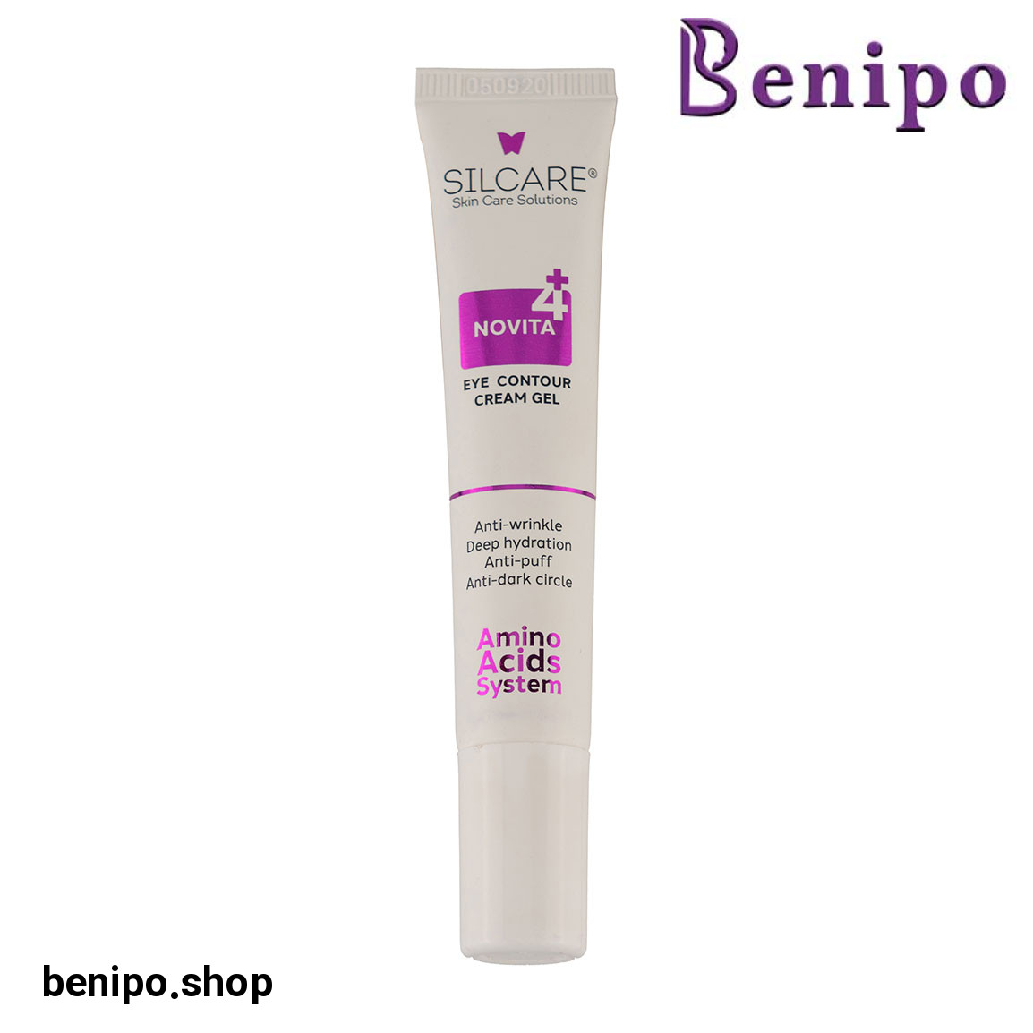 کرم ژل ضد چروک دور چشم مدل Novita حجم 20 میلی لیتر