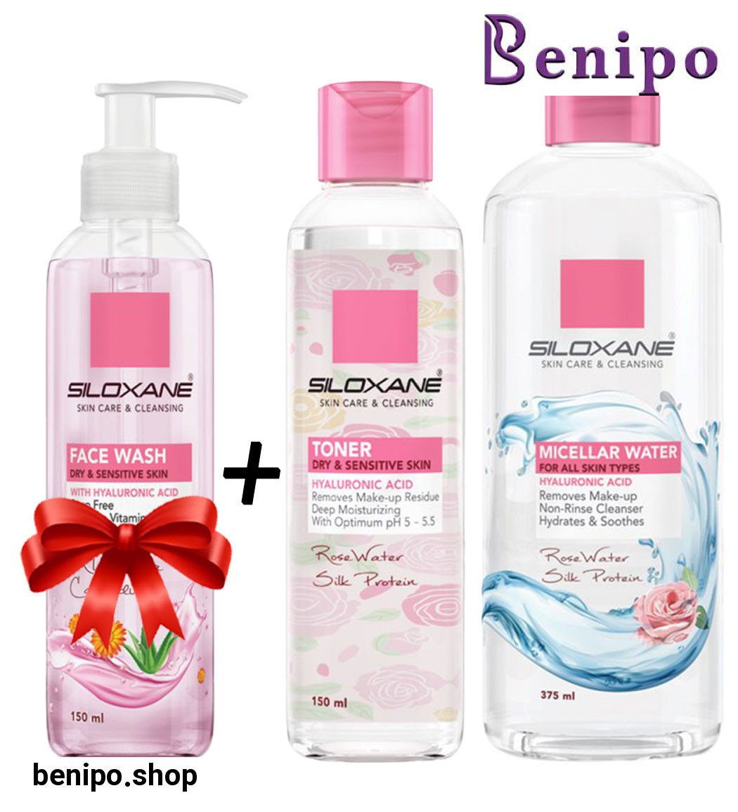 پک تونر و میسلار + هدیه ژل شوینده پوست خشک