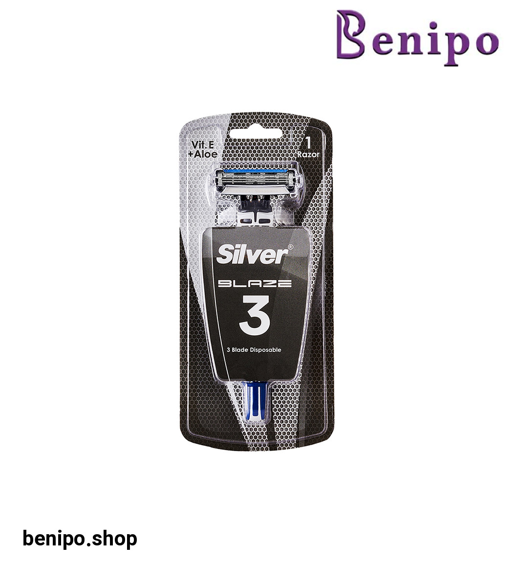 تیغ مردانه Blaze 3 سه لبه چند بار مصرف 1 عددی