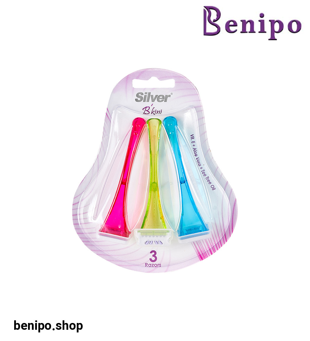 تیغ چند بار مصرف تک لبه بیکینی 3 عددی