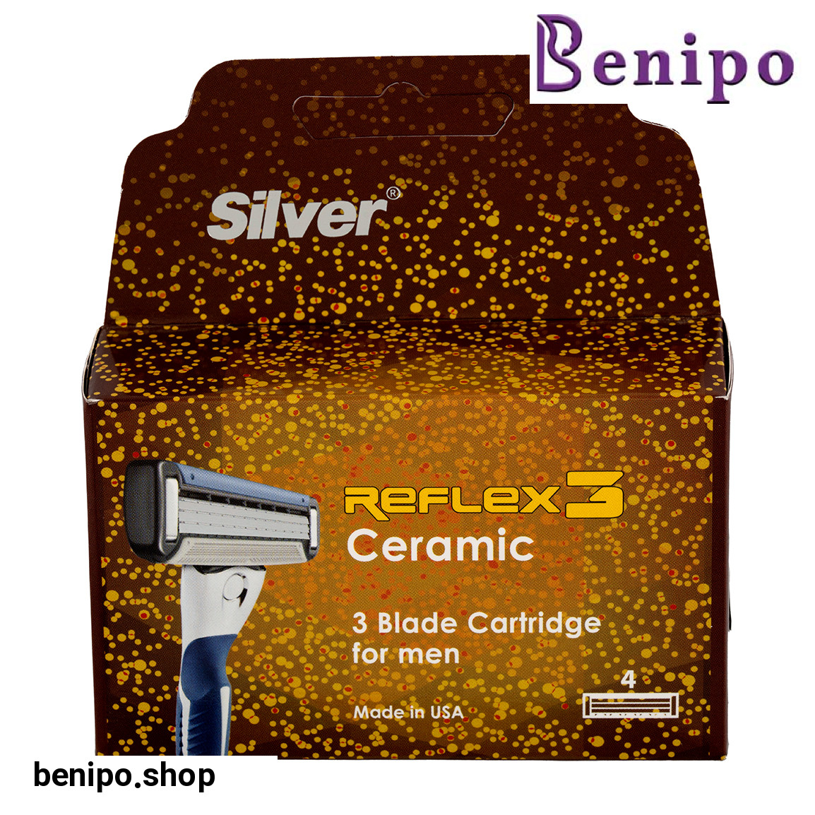 تیغ یدک سیلور مدل رفلکس3 بسته 4 عددی