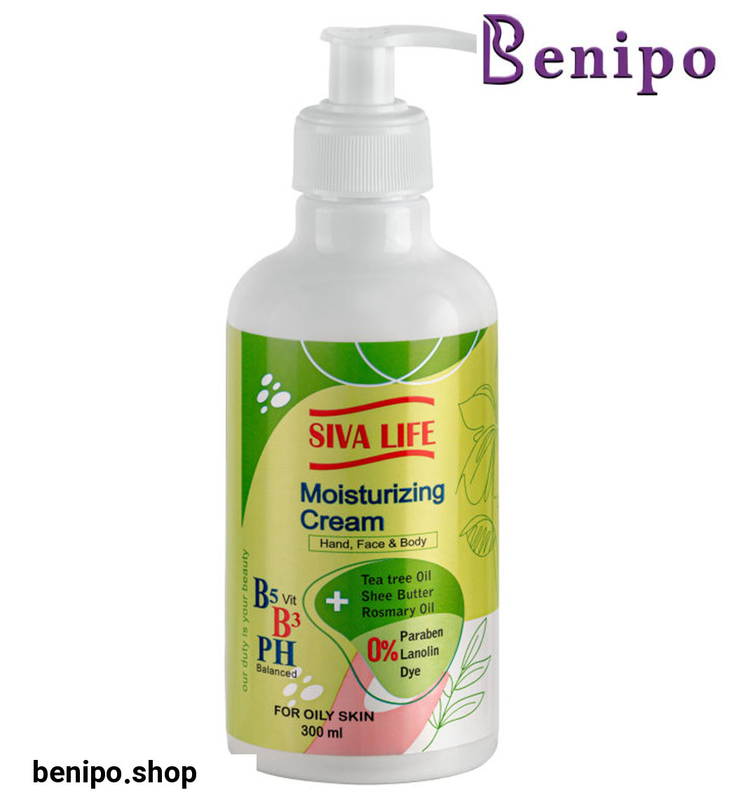 کرم ویتامینه مرطوب کننده پمپی مناسب پوست چرب و مختلط 300میل