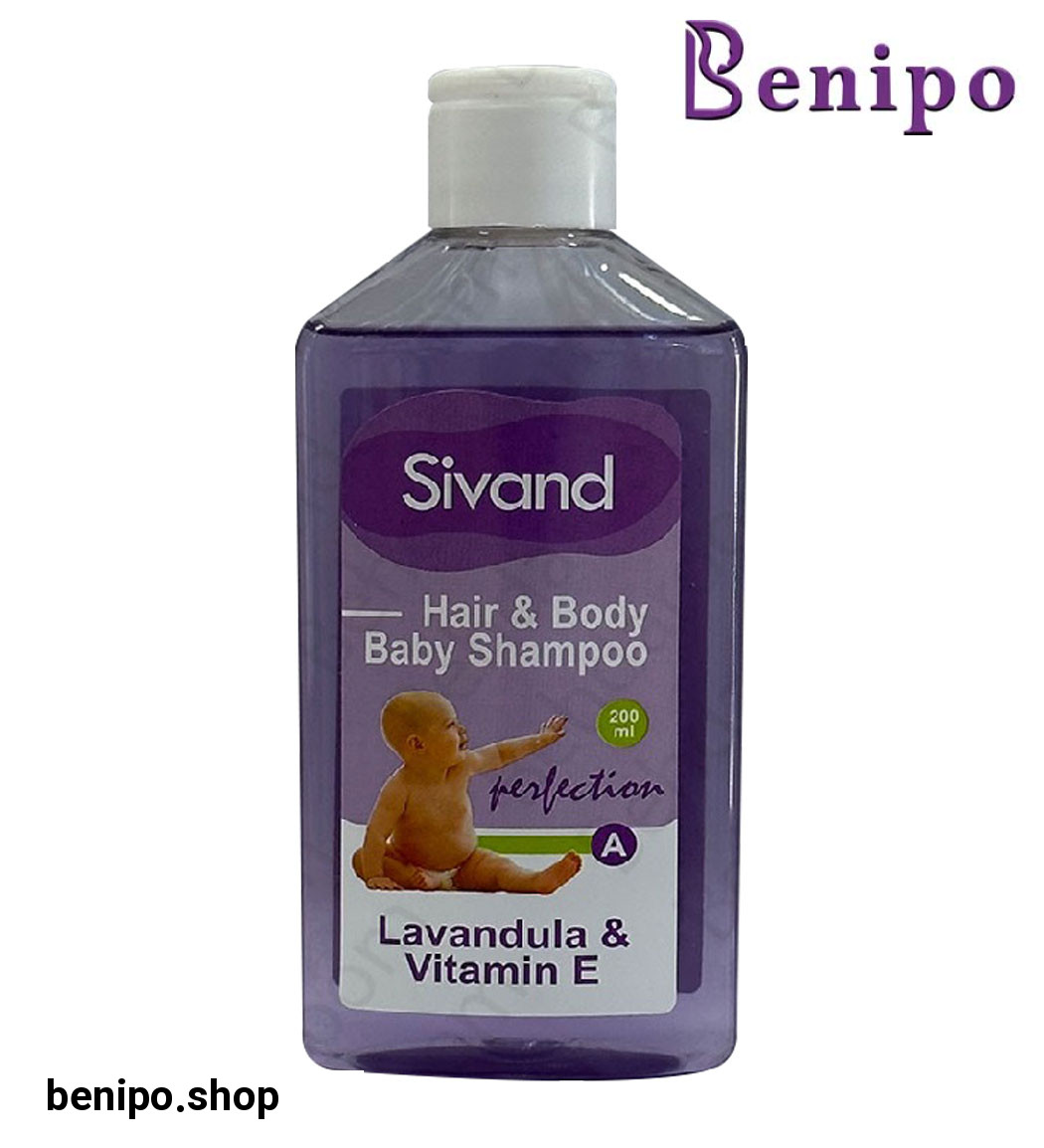 شامپو سر و بدن کودک حاوی عصاره لاواند و ویتامین E حجم 200میل