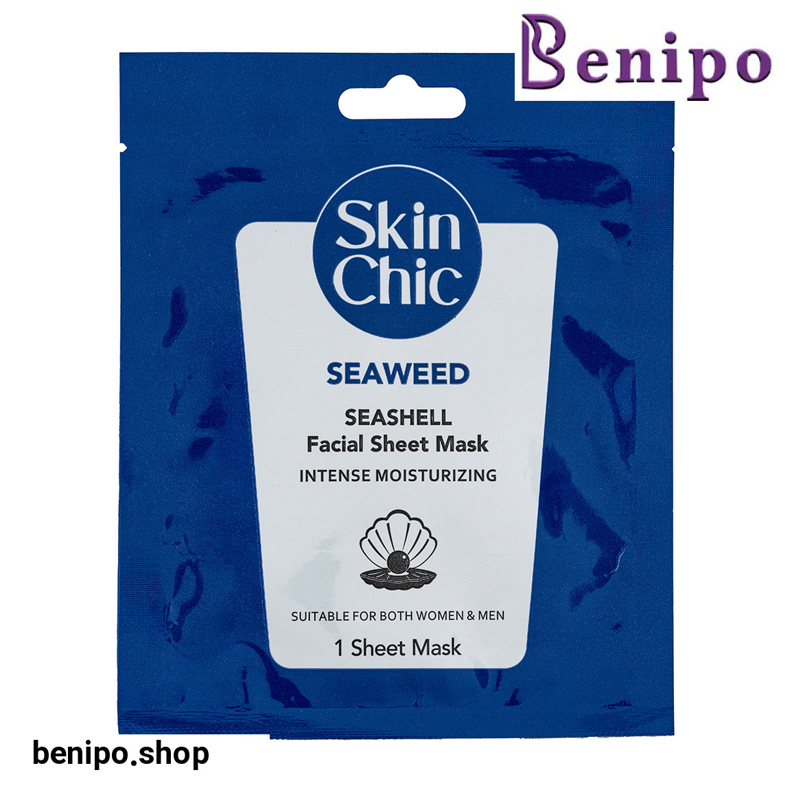 ماسک صورت ورقه ای حاوی عصاره صدف و جلبک دریایی حجم 18 میلی لیتر