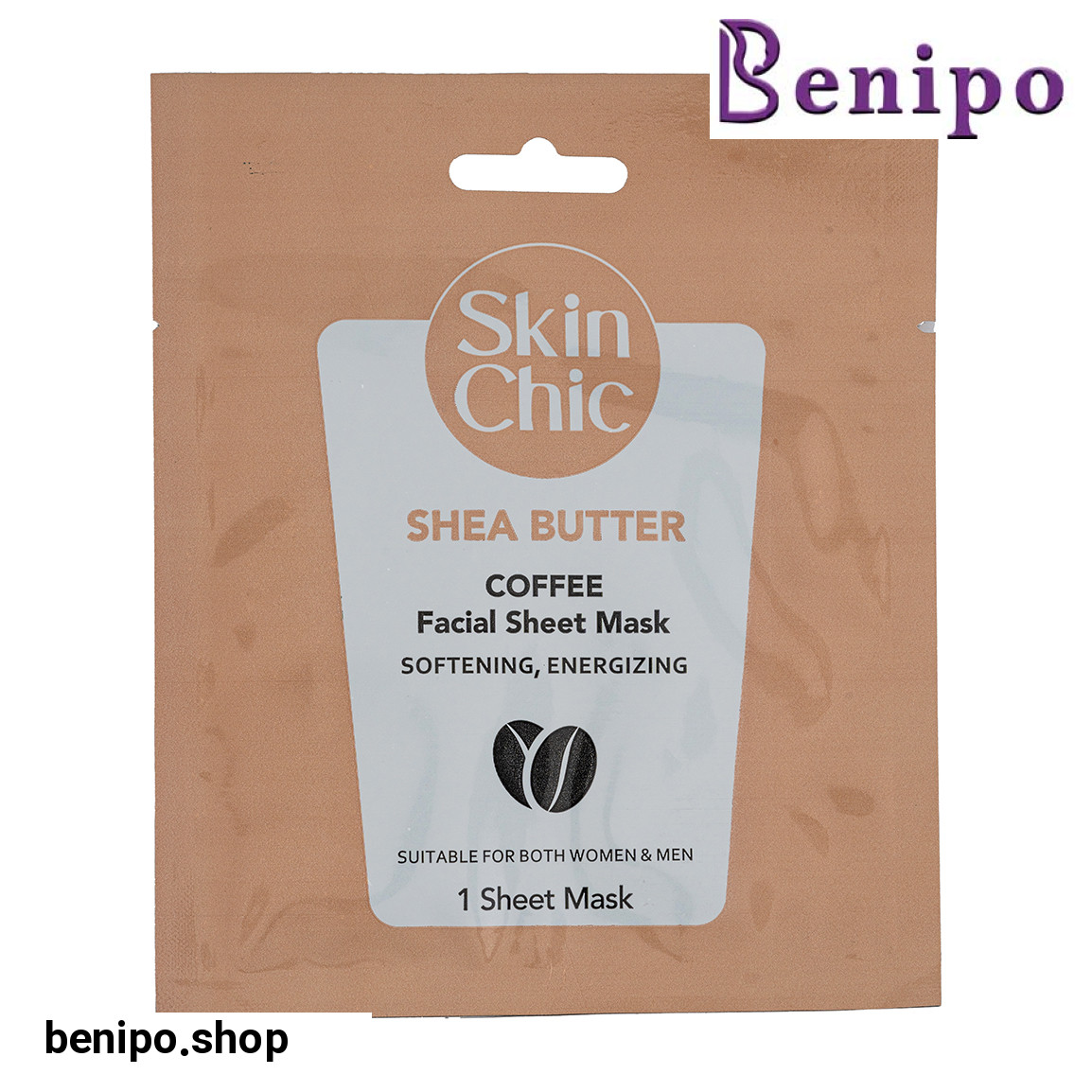 ماسک صورت ورقه ای حاوی عصاره قهوه و شی باتر حجم 18 میلی لیتر