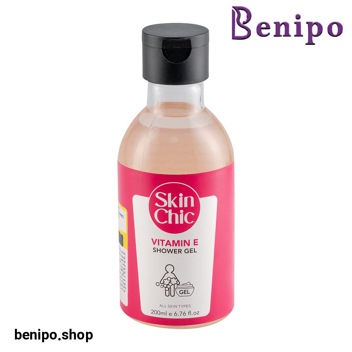 ژل شوینده پوست بدن حاوی ویتامین E حجم 200 میلی لیتر