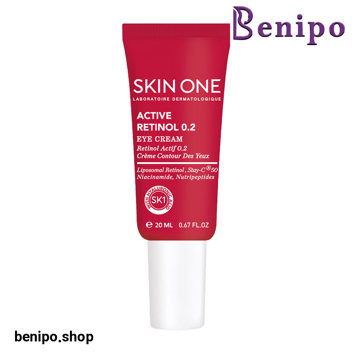 کرم دور چشم حاوی رتینول 0.2 درصد حجم 20 میلی لیتر