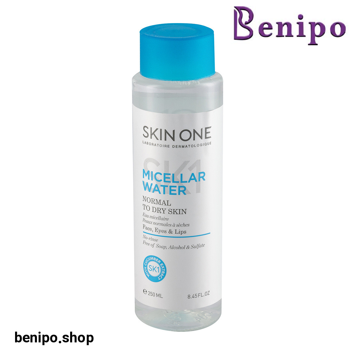 محلول پاک کننده آرایش مناسب پوست نرمال تا خشک 250میل