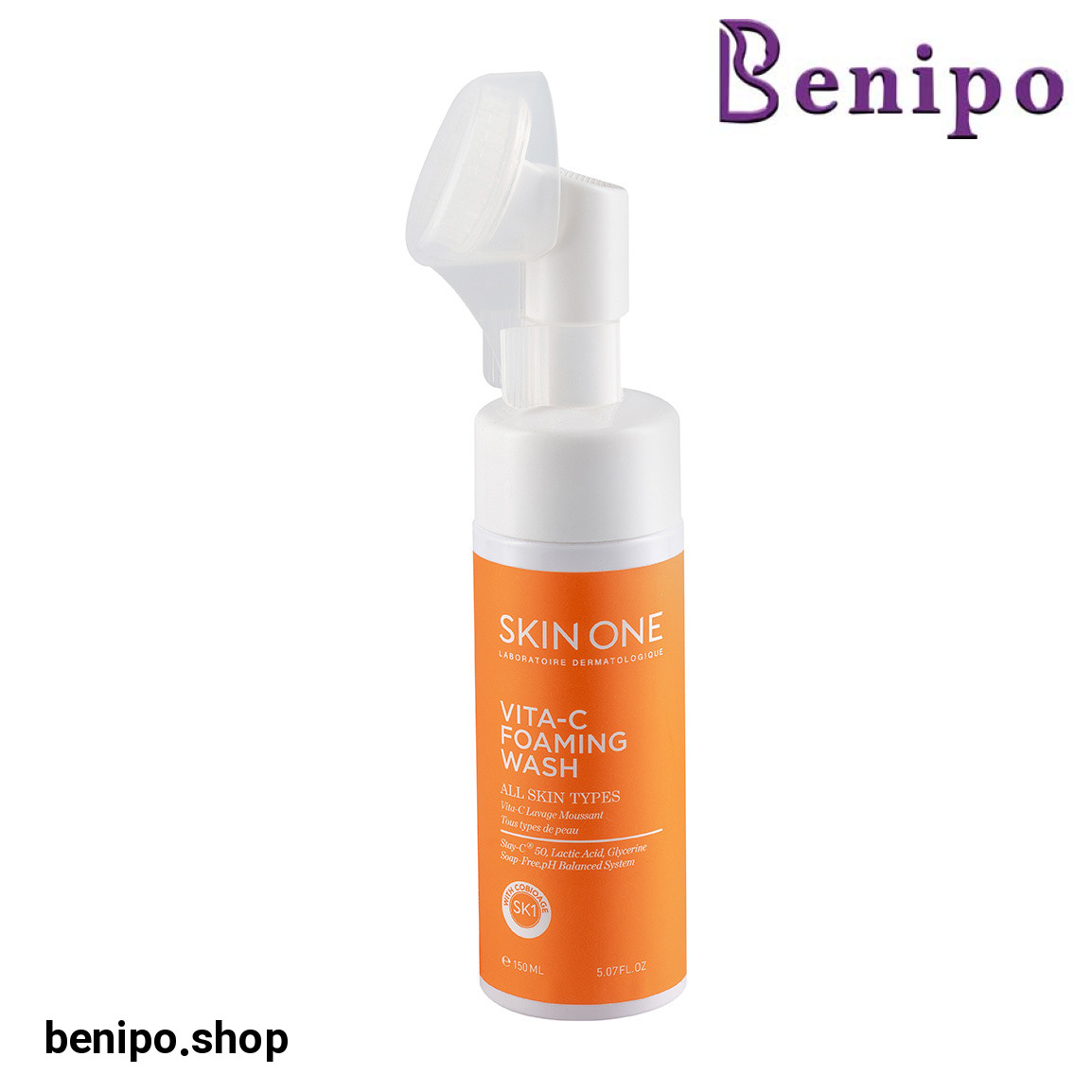فوم شوینده صورت مدل Vit C مناسب انواع پوست حجم 150 میلی لیتر
