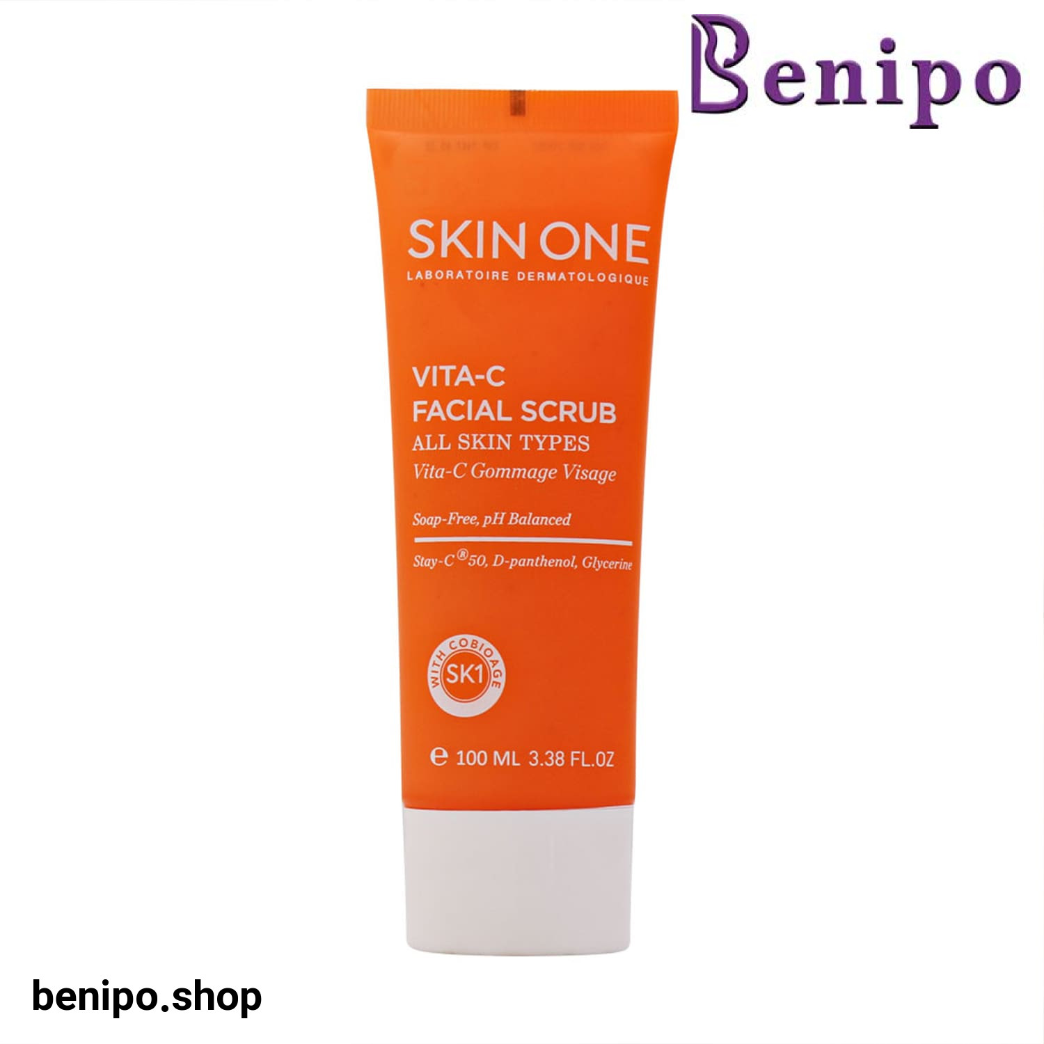اسکراب صورت ویتامین C اسکین وان