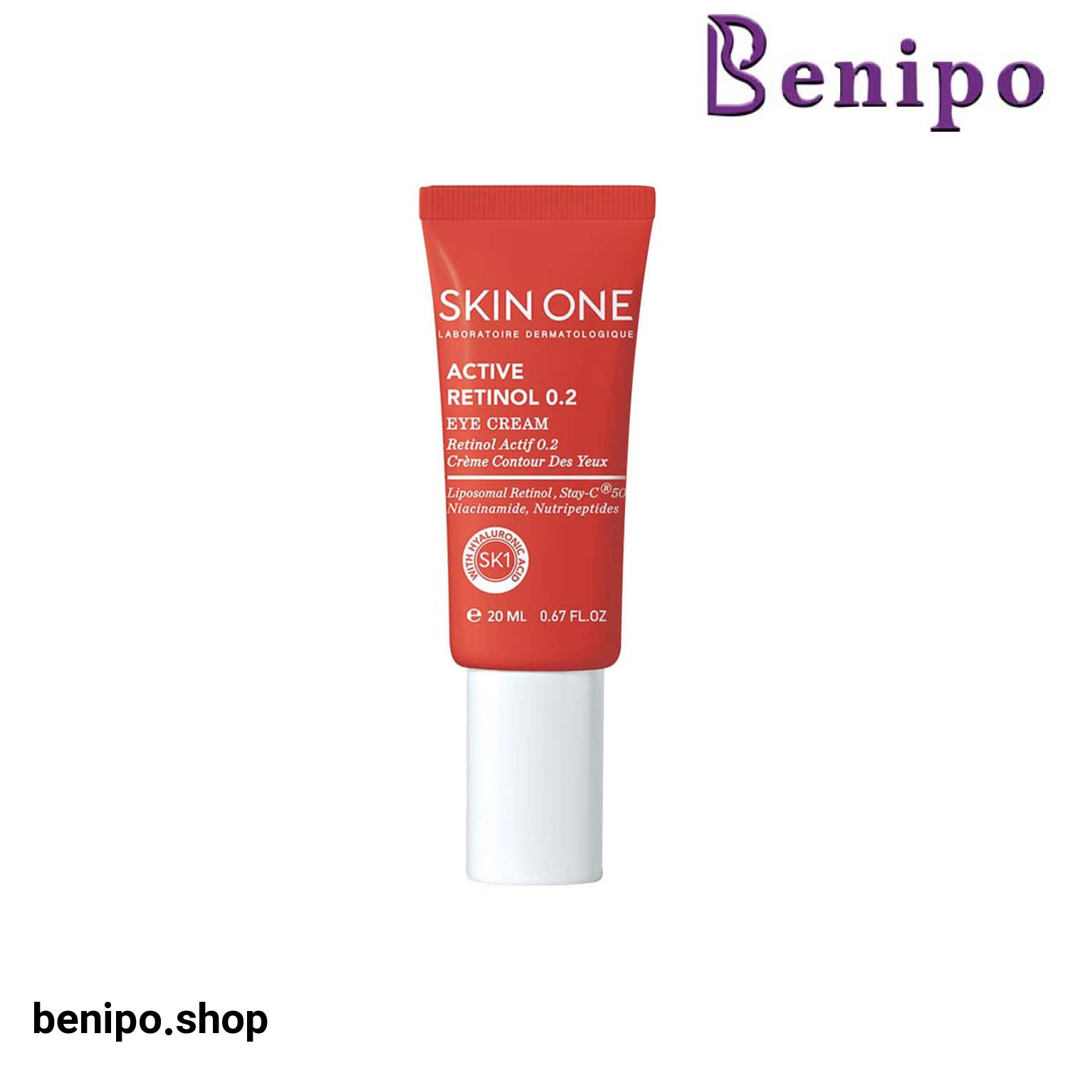 کرم ضد چروک دور چشم رتینول 0.2 اسکین وان