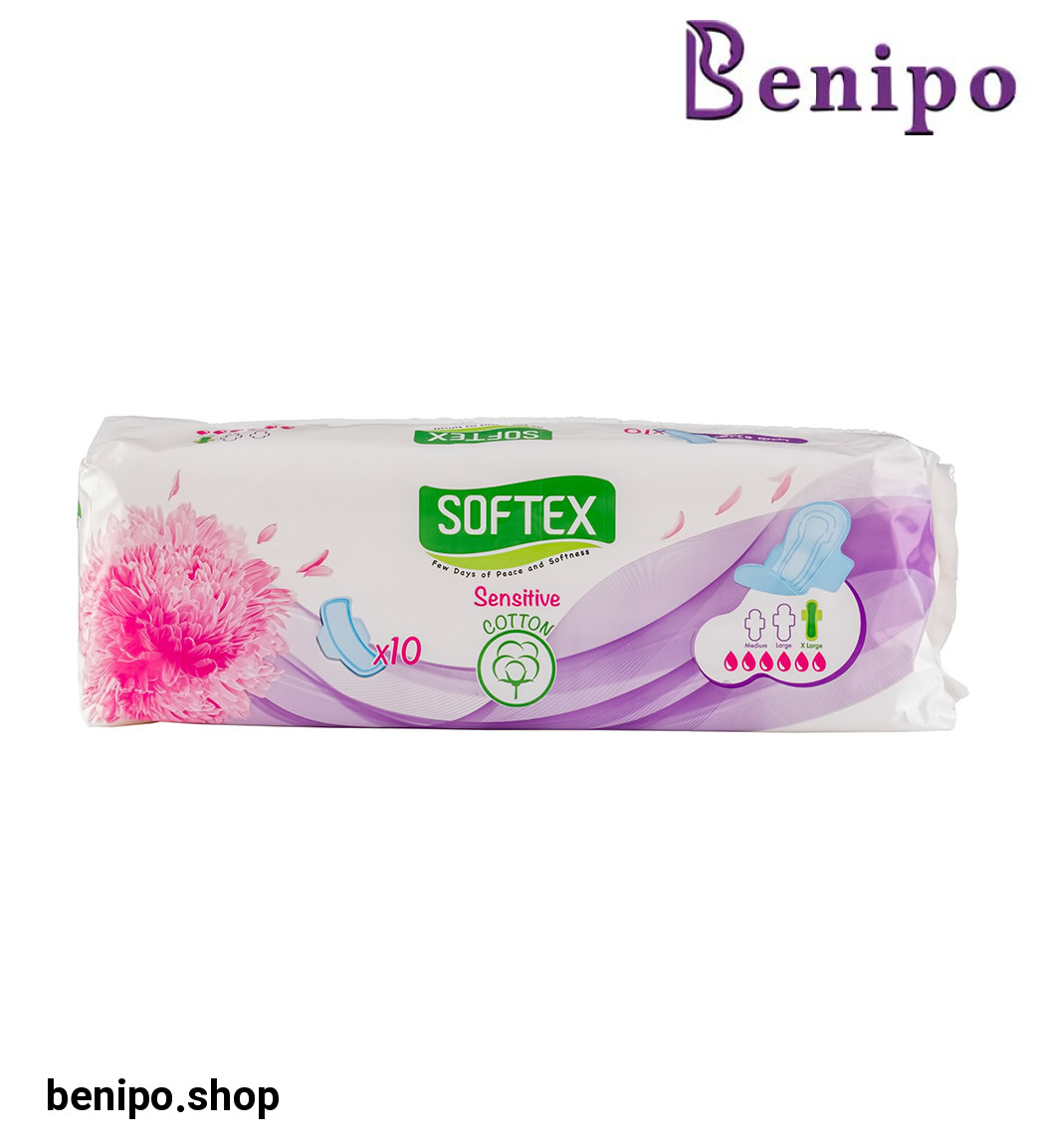 نواربهداشتی بالدار فلاف خیلی بزرگ بسته 10 عددی کتان ضخیم