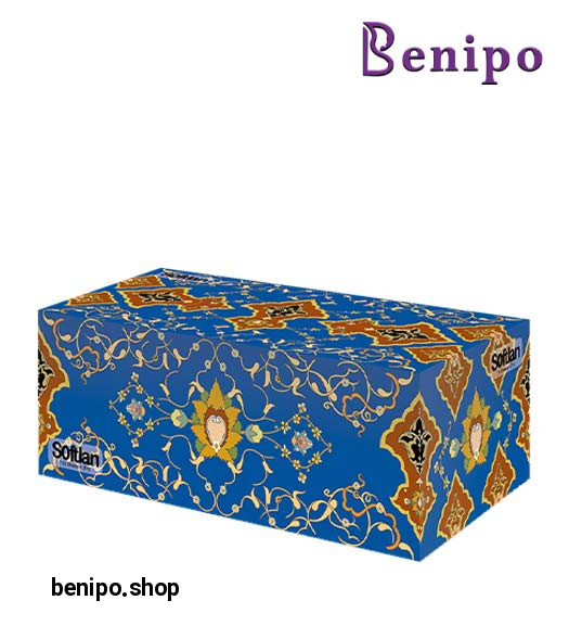 دستمال كاغذی 150 برگ دولا سری فرش نقش درباری