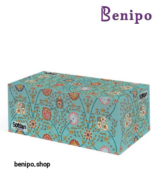 دستمال كاغذی 150 برگ دولا سری فرش نقش گل عباسی